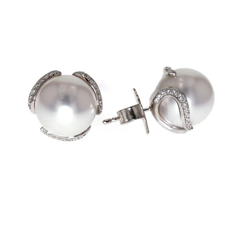 Mikimoto Embrace Pearl Earrings J Vair Anderson Jewellers