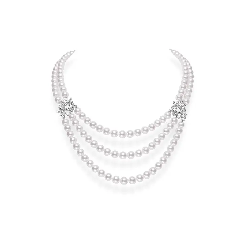 18 Inch Akoya Pearl Necklace with 7mm Pearls – Turgeon Jewelers