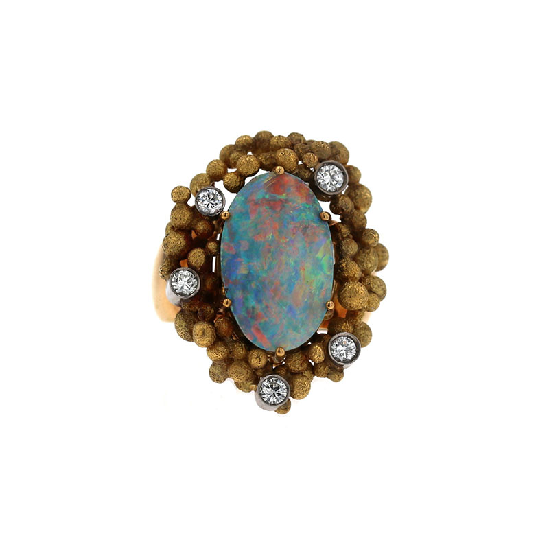 Pre owned sale opal rings