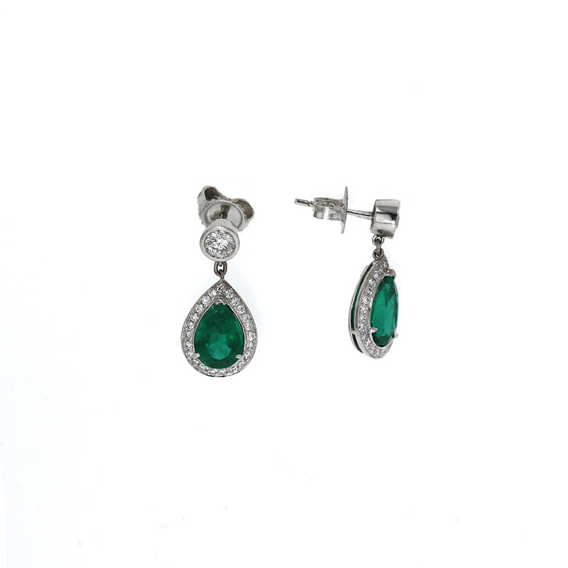 Drop clearance earrings emerald