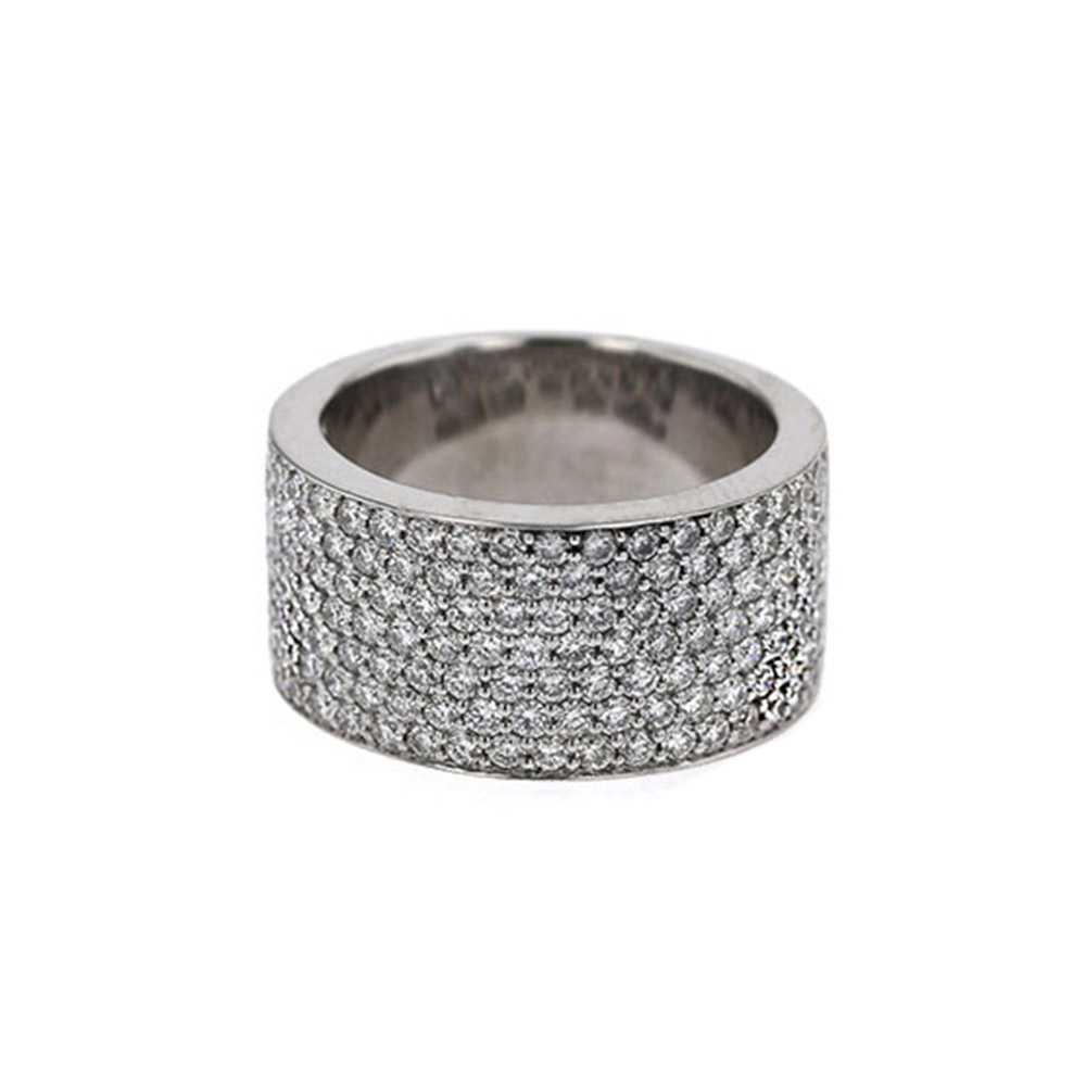 Wide on sale pave band