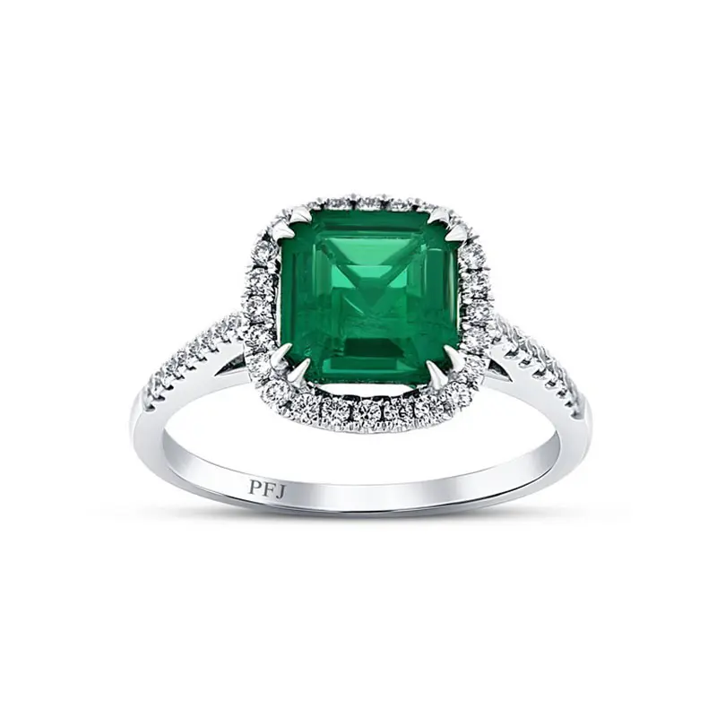 Princess emerald store ring