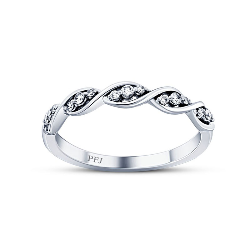 Twist Diamond Eternity Band J Vair Anderson Jewellers   176 00407 