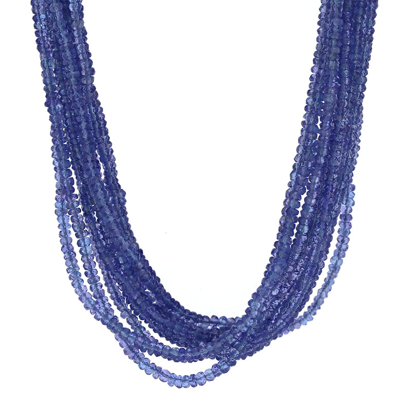 Necklace tanzanite on sale