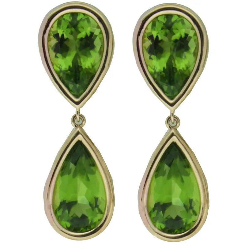 Peridot earrings on sale