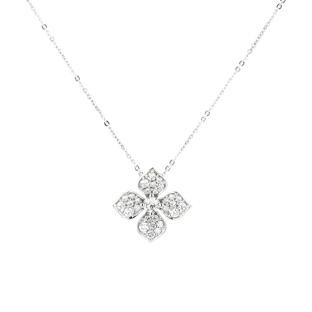 Diamond Floral Pendant - J Vair Anderson Jewellers