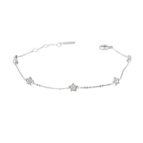 Diamond Flower Tennis Bracelet - J Vair Anderson Jewellers