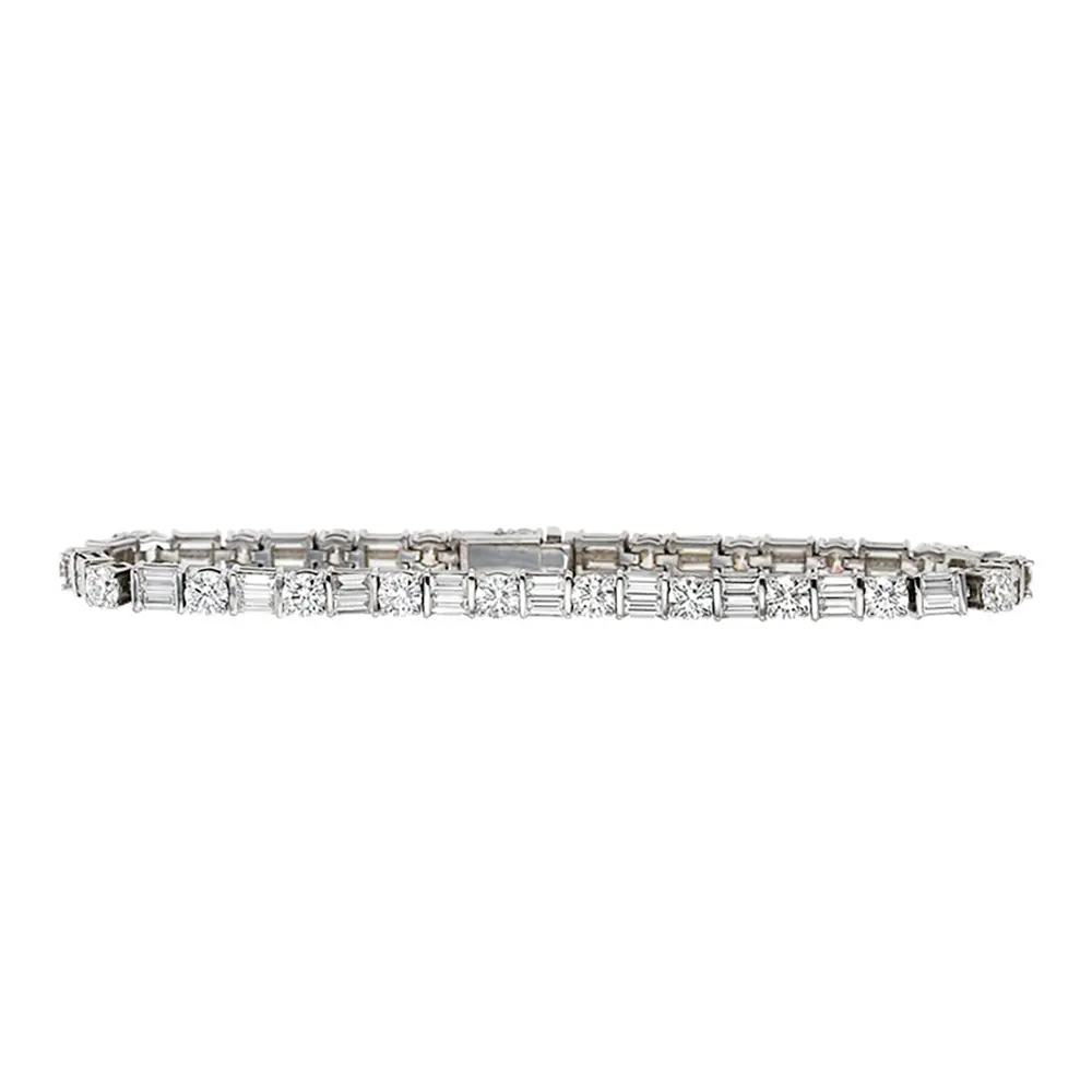 Modern diamond on sale tennis bracelet