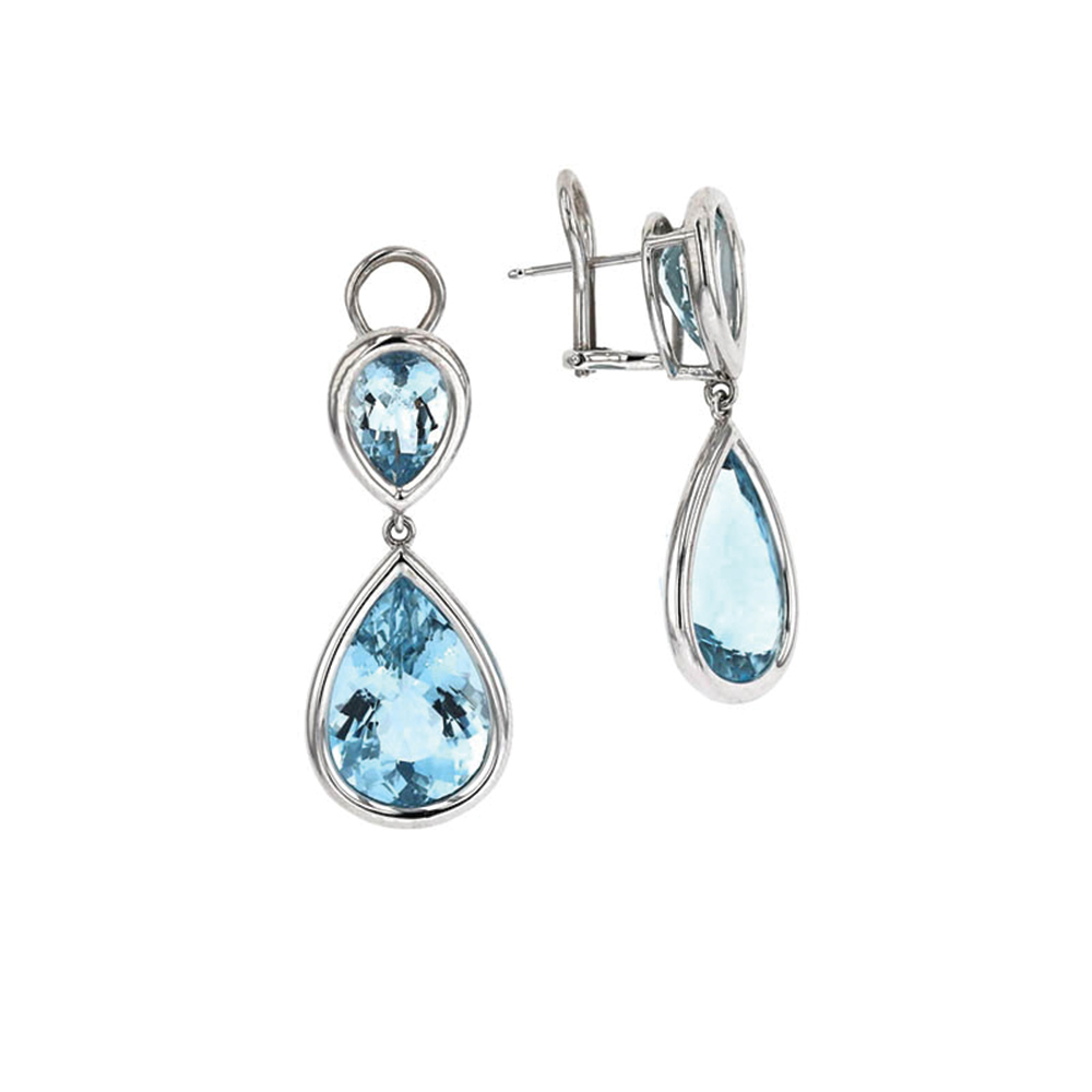 Aquamarine Drop Earrings - J Vair Anderson Jewellers