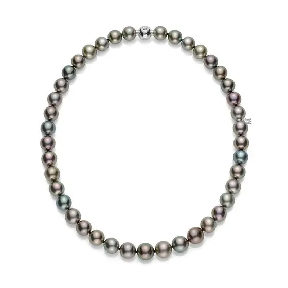 Mikimoto black deals pearl necklace