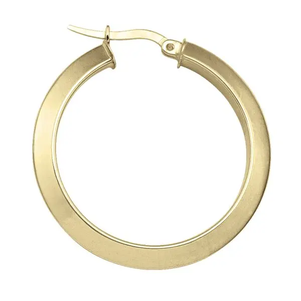 Plain white clearance gold hoop earrings